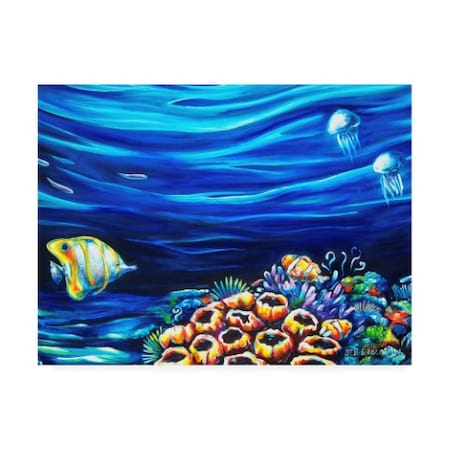 Deborah Broughton 'Reef Coral' Canvas Art,18x24